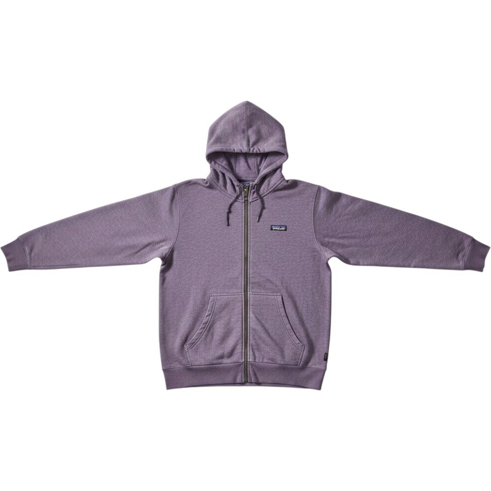 Patagonia French Terry Hoody Mens M Purple Excellent Full Zip Organic Cotton
